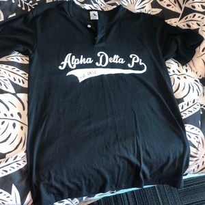 Alpha Delta pi Henley shirt